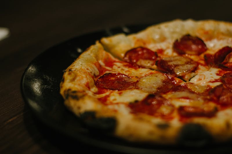 Gluten-free pizza option at Green lantern pizza