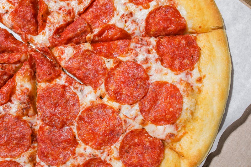 Variety of fresh pizza toppings at Green lantern pizza